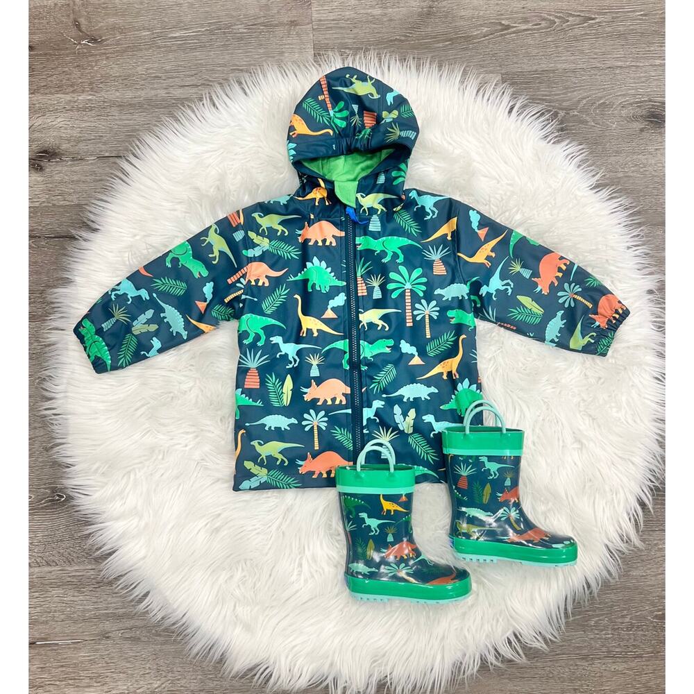 Stephen Joseph Dinosaur Rain Coat Size 6X‎